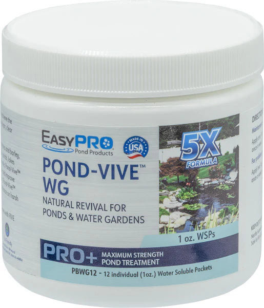 EasyPro Pond-Vive™ WG Beneficial Bacteria Blend – 12ct. 1oz Water Soluble Packs