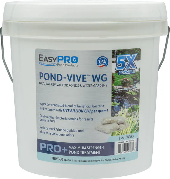 EasyPro Pond-Vive™ WG Beneficial Bacteria Blend – 80ct. 1oz Water Soluble Packs