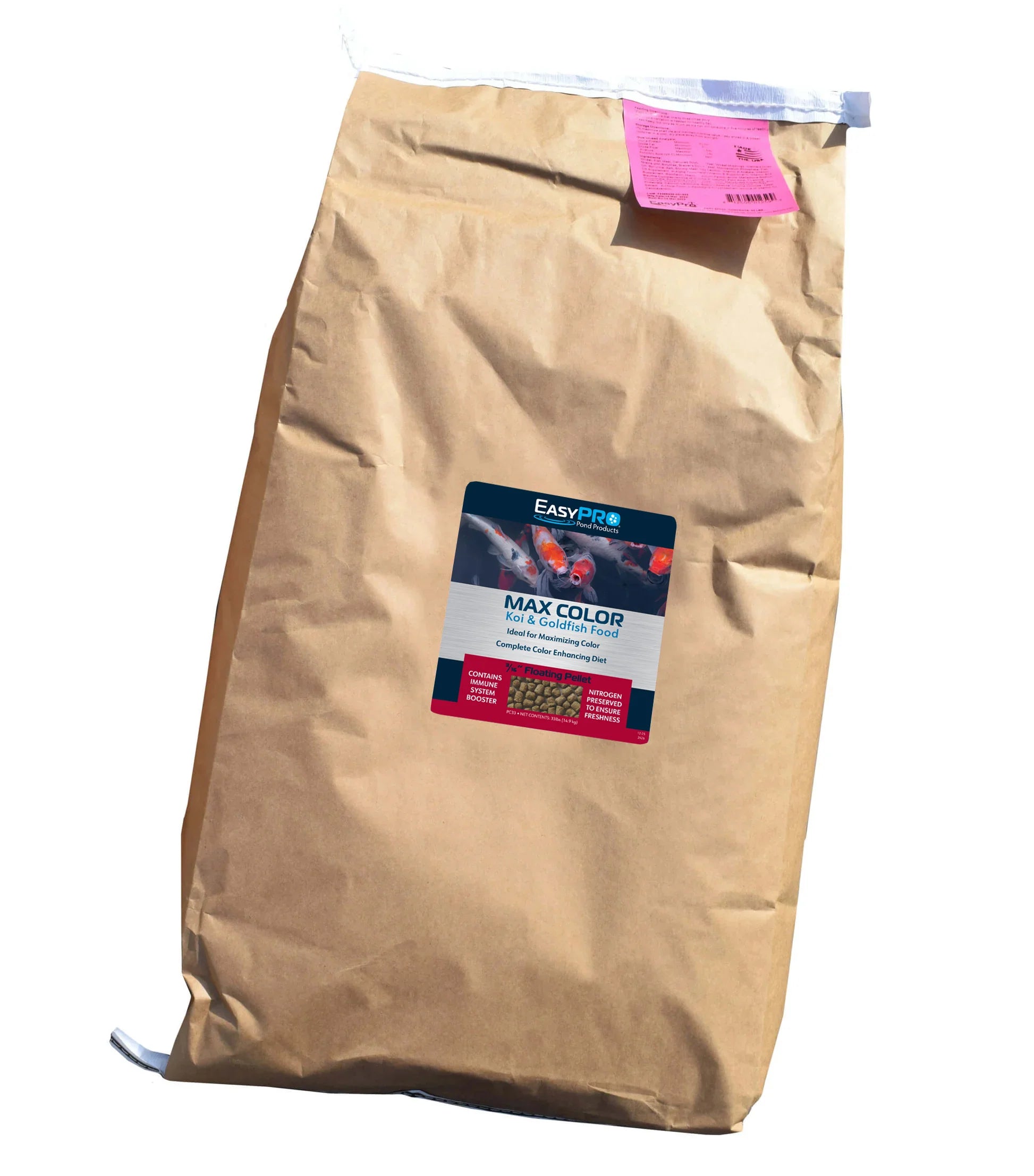 EasyPro Platinum Koi & Goldfish Food – Max Color – 33lb bulk bag