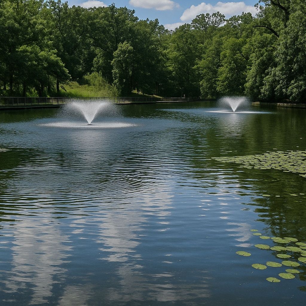 Outdoor Water Solutions Classic 1HP-5HP Pond Aerator Fountain