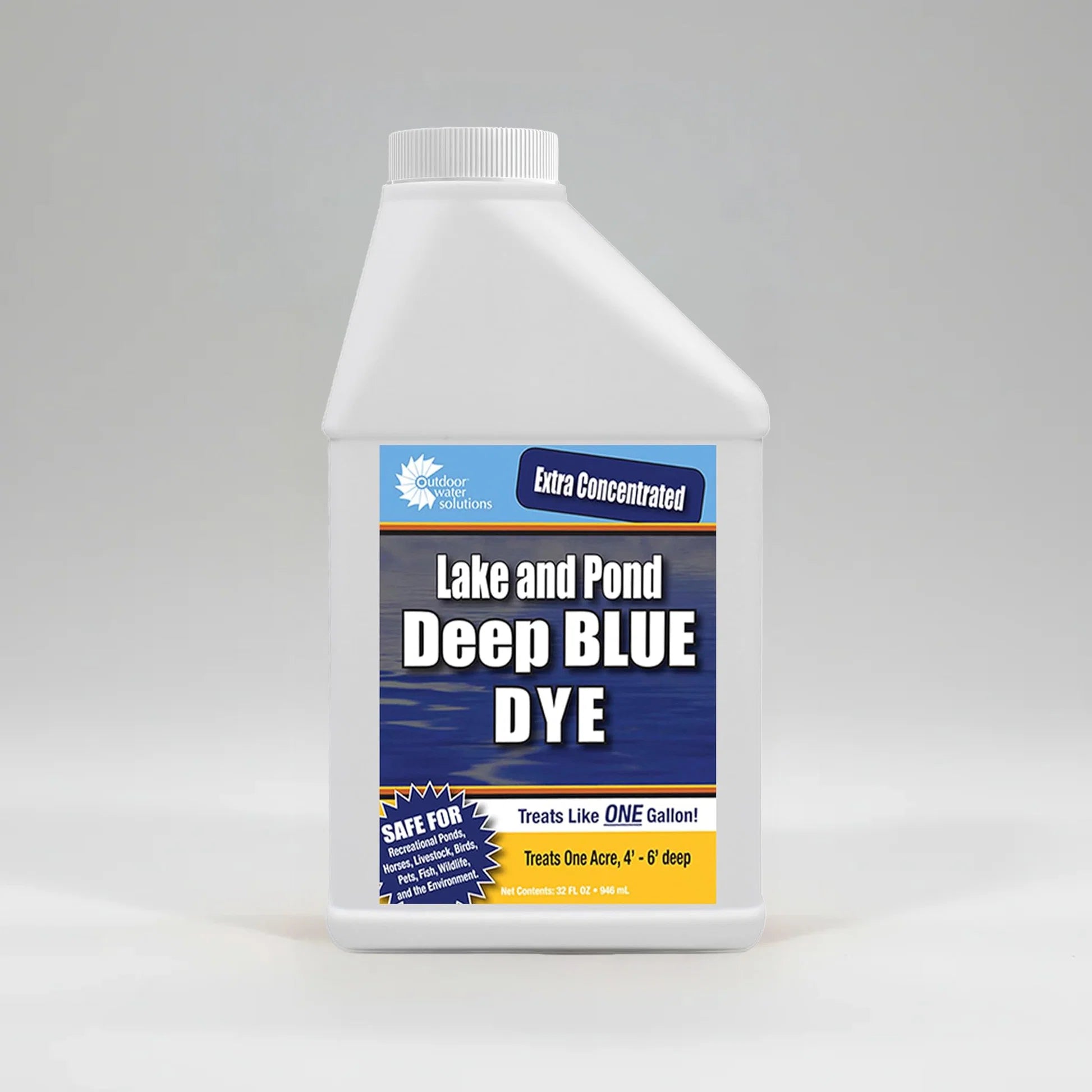 Outdoor Water Solutions Pond Dye for Lakes / Ponds  Fish Safe Slows Weeds