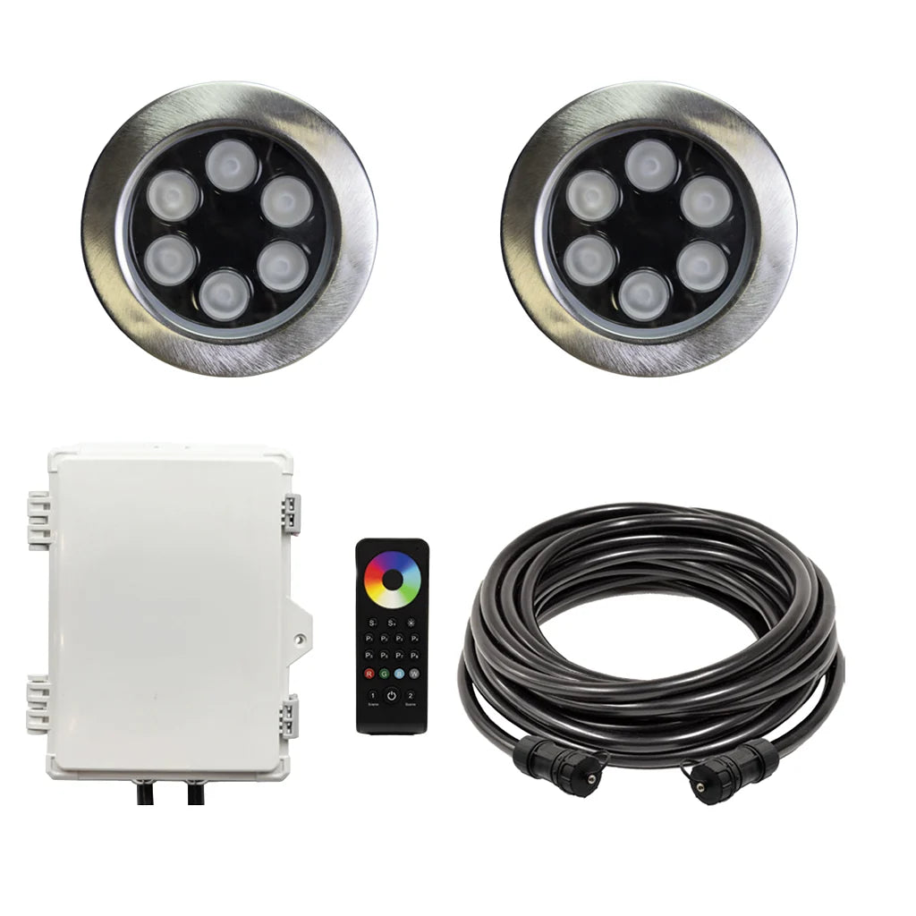 Outdoor Water Solutions Universal Fit RGB Color-Changing Floating Pond Fountain Light Kit