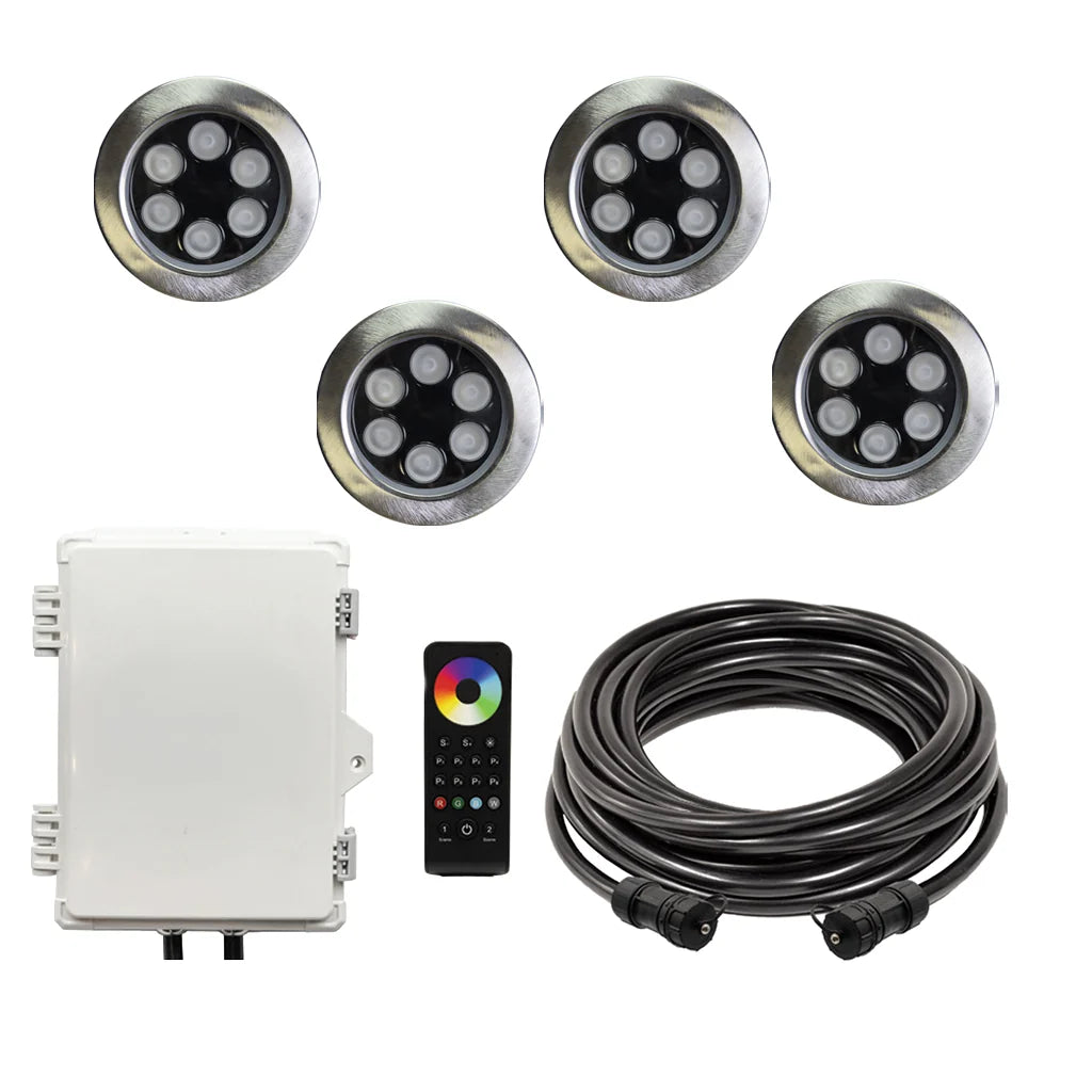 Outdoor Water Solutions Universal Fit RGB Color-Changing Floating Pond Fountain Light Kit