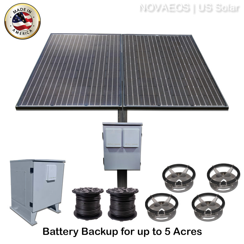 US Solar Mounts SD4-BB Solar Lake Aerator - 48-Volt Battery Backup System