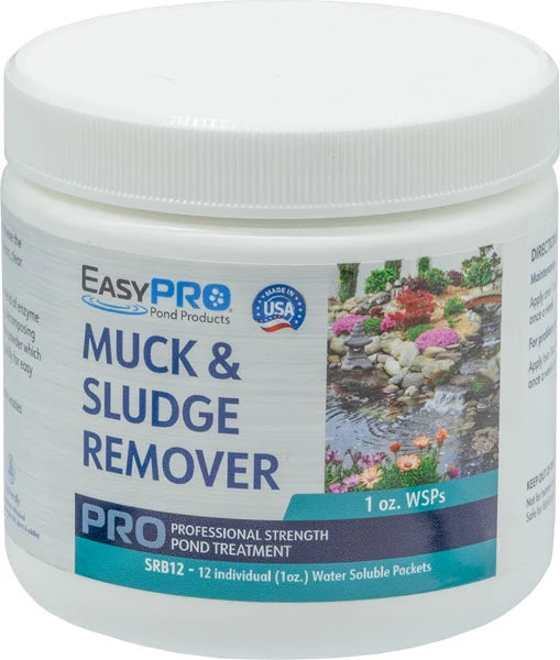 EasyPro Muck & Sludge Remover Bacteria – 12ct. 1oz Water Soluble Packs