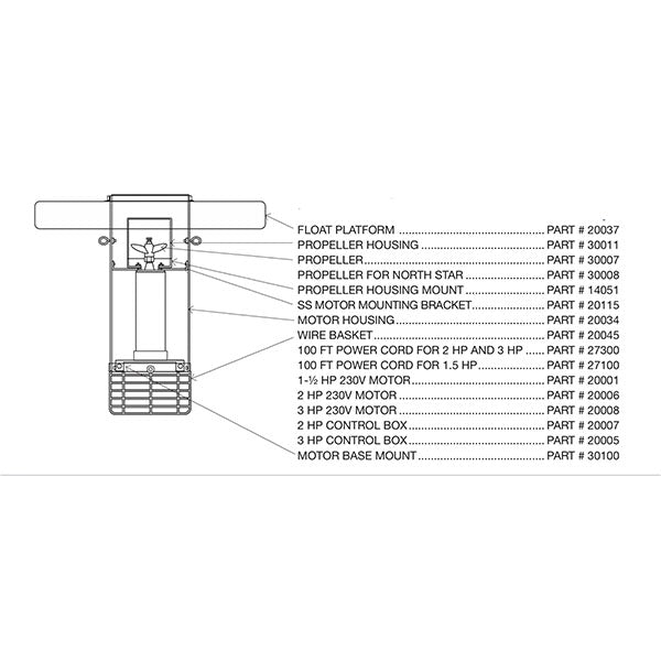 DA-20 1½ HP Propeller Bracket and Housing