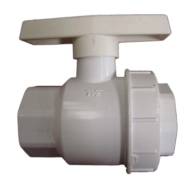 Single Union PVC Ball Valve 1 1/2"