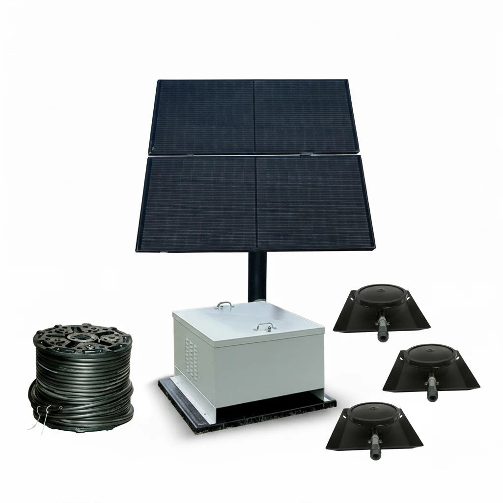 Outdoor Water Solutions NightAir 2.2 CFM Solar Pond Aerator + Battery