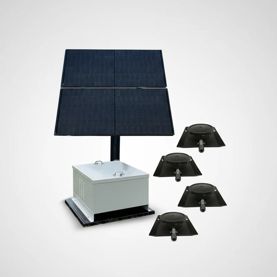 Outdoor Water Solutions NightAir 2.2 CFM Solar Pond Aerator + Battery
