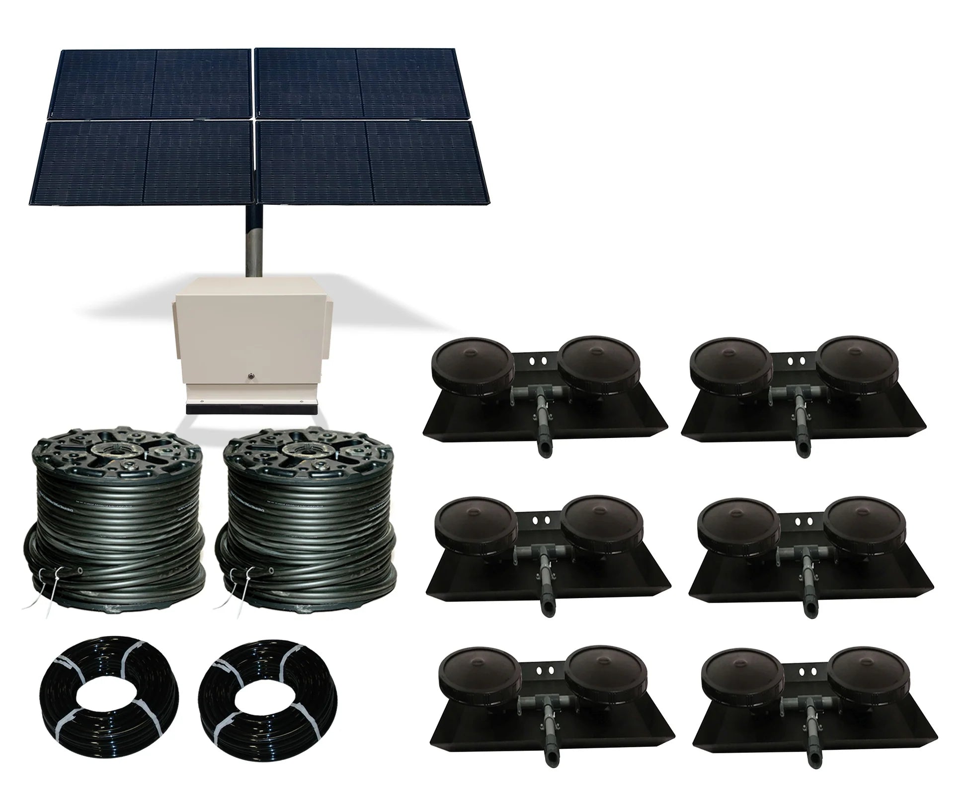 Outdoor Water Solutions TurboAirXL 6.8 CFM Ground Mount Solar Pond Aerator Bubbler