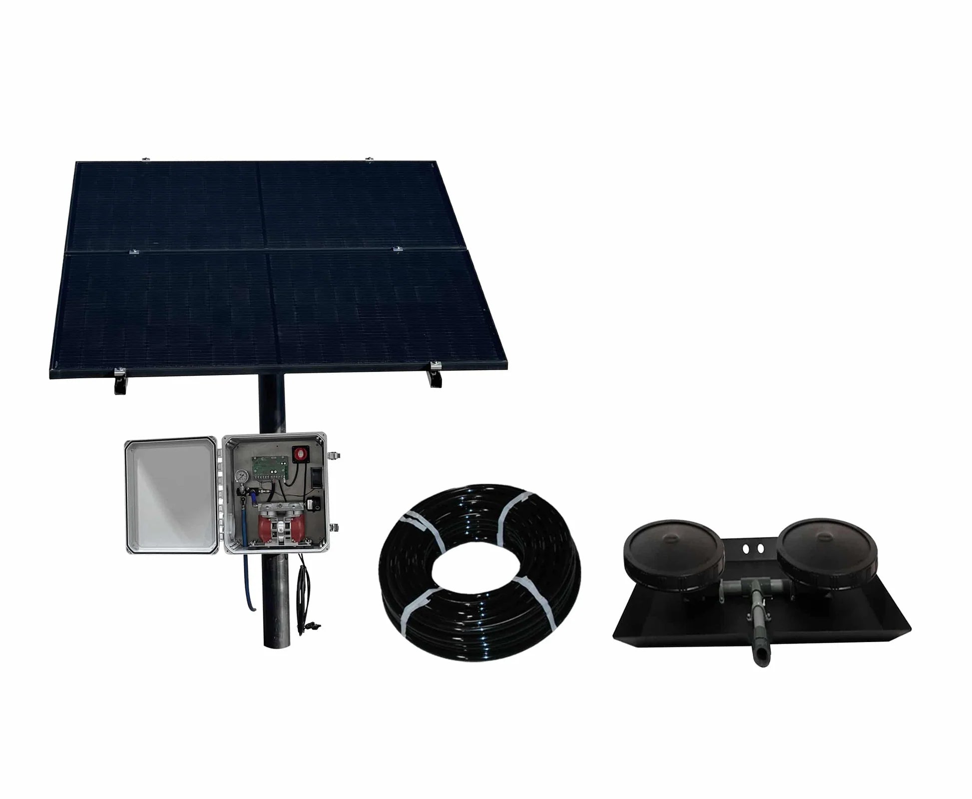 Outdoor Water Solutions NitroAir 3.4 CFM Pole Mount Solar Pond Aerator