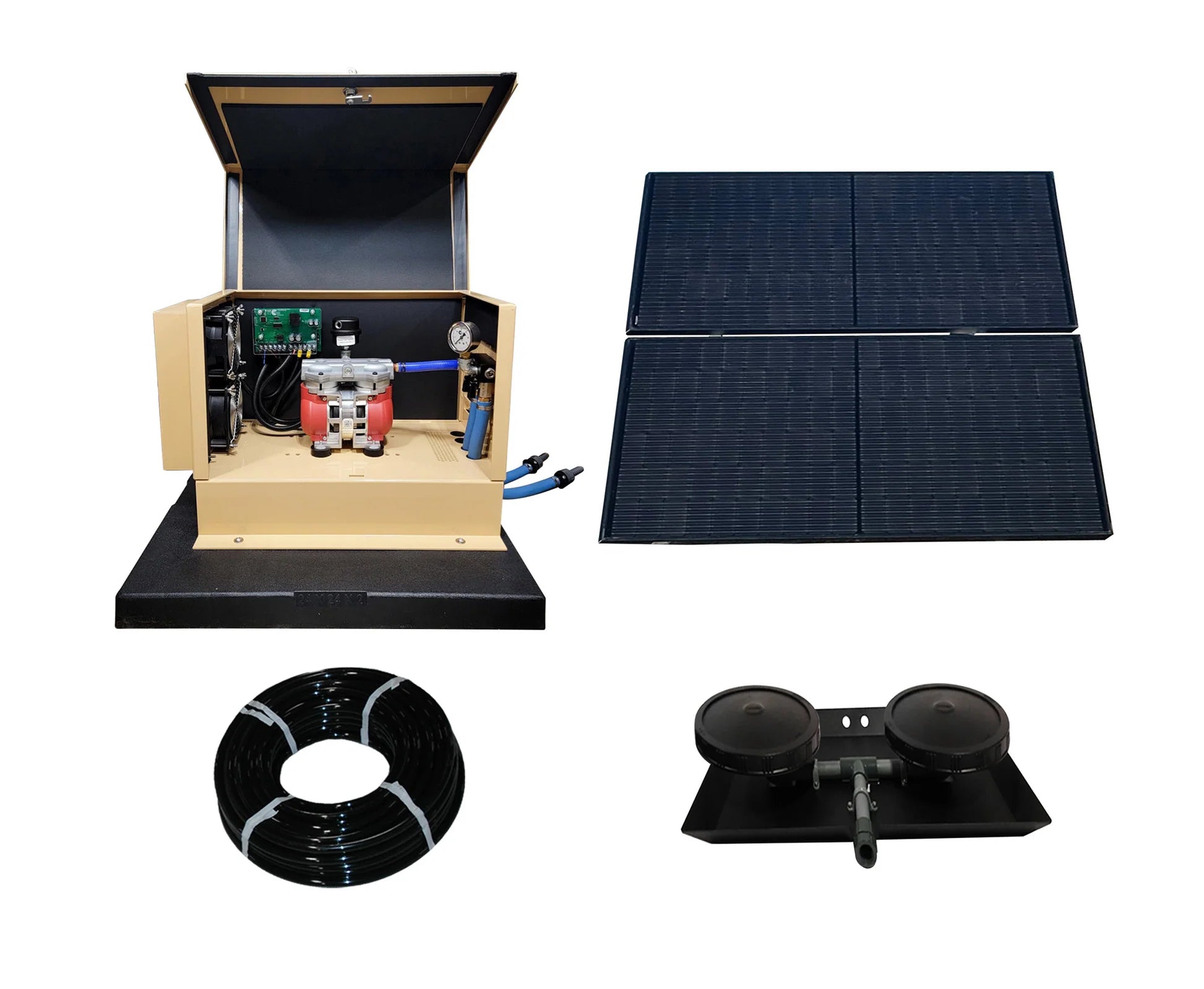 Outdoor Water Solutions TurboAir 3.4 CFM Ground Mount Solar Pond Aerator