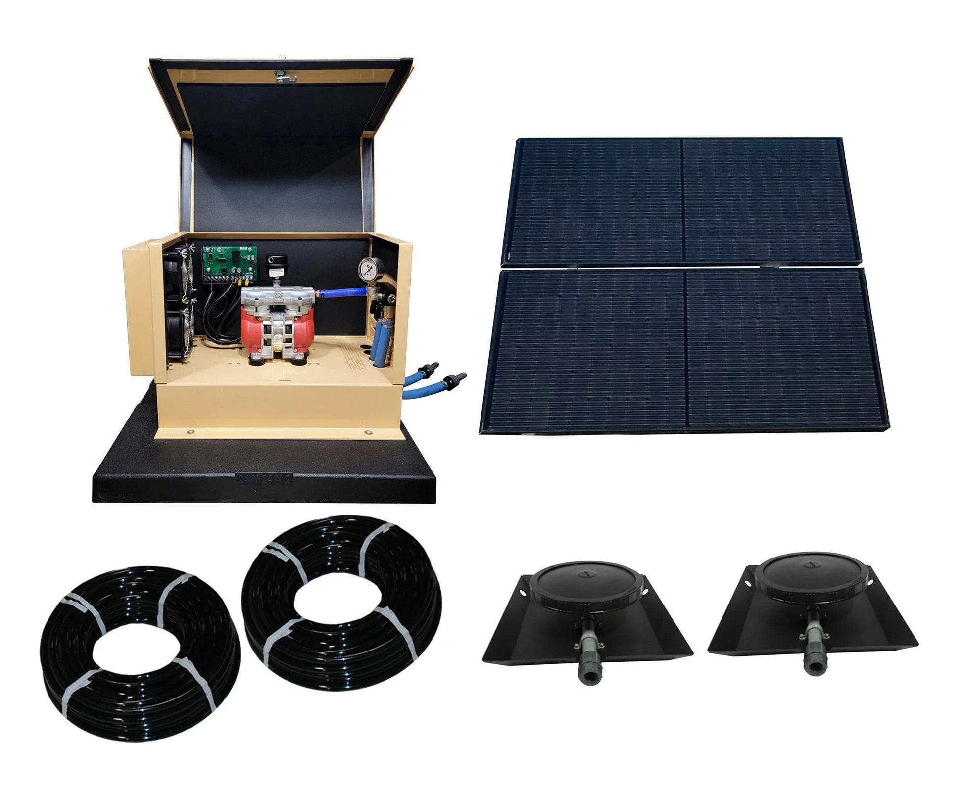 Outdoor Water Solutions TurboAir 3.4 CFM Ground Mount Solar Pond Aerator