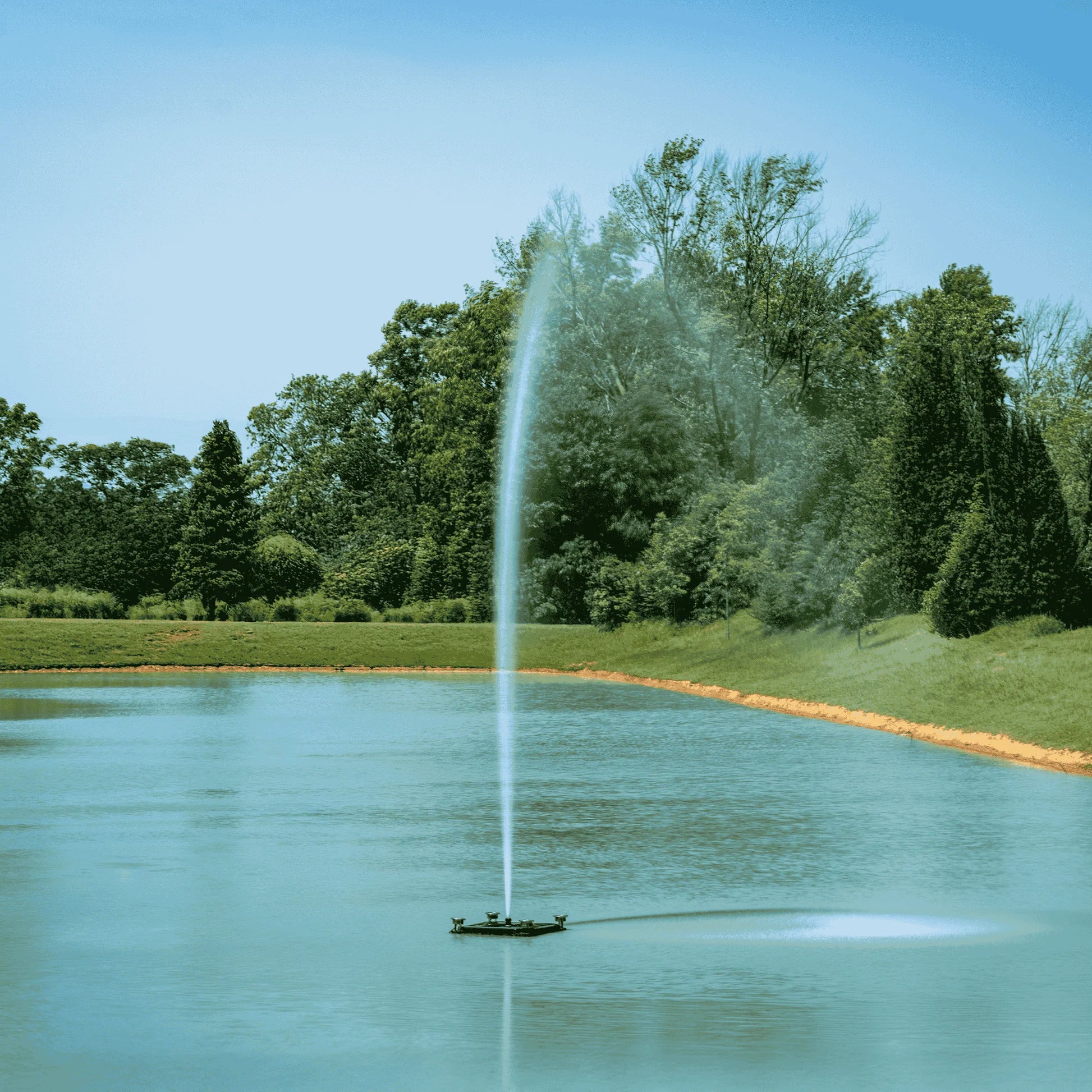 Outdoor Water Solutions Palatial 1 HP Solar Pond Display Floating Fountain