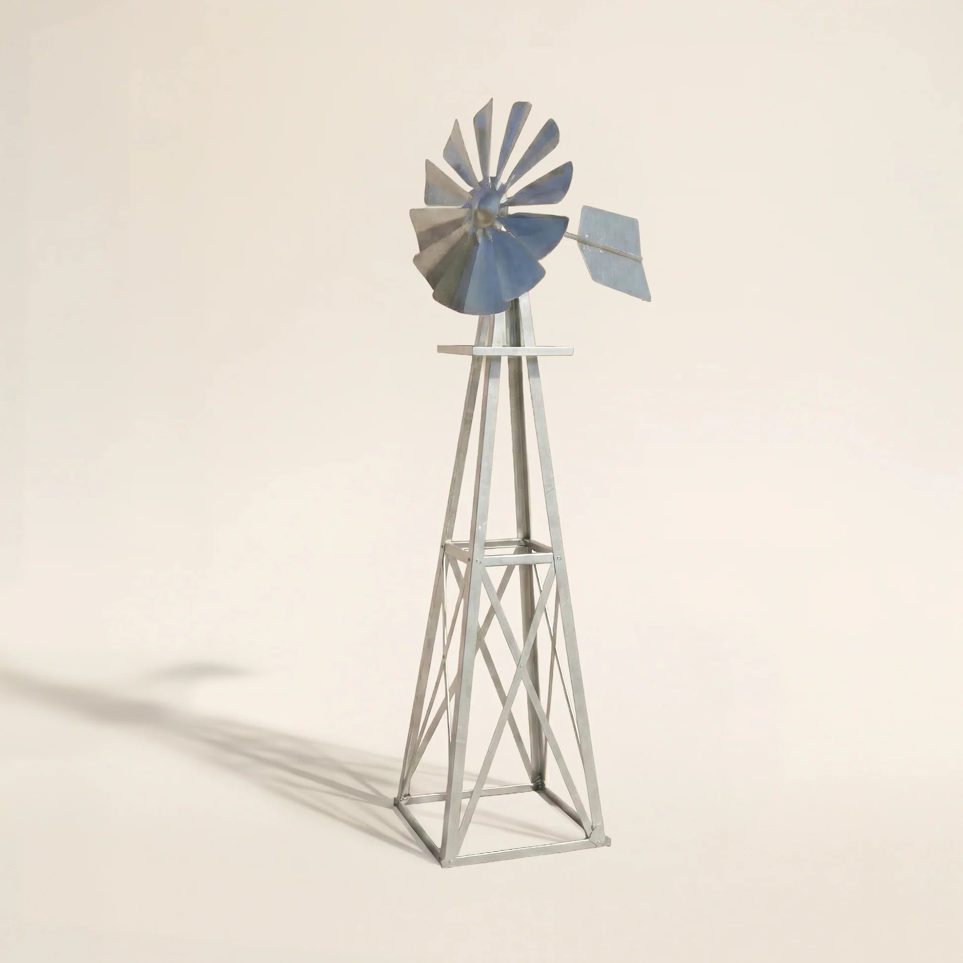 Outdoor Water Solutions Steel Garden Windmill for Yard (8.3 Feet)