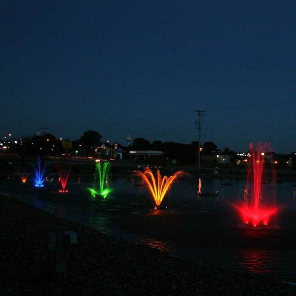 Universal RGB LED 4 Lights 5 Watts ea. 24VDC 9 Color For Non-Kasco Fountains