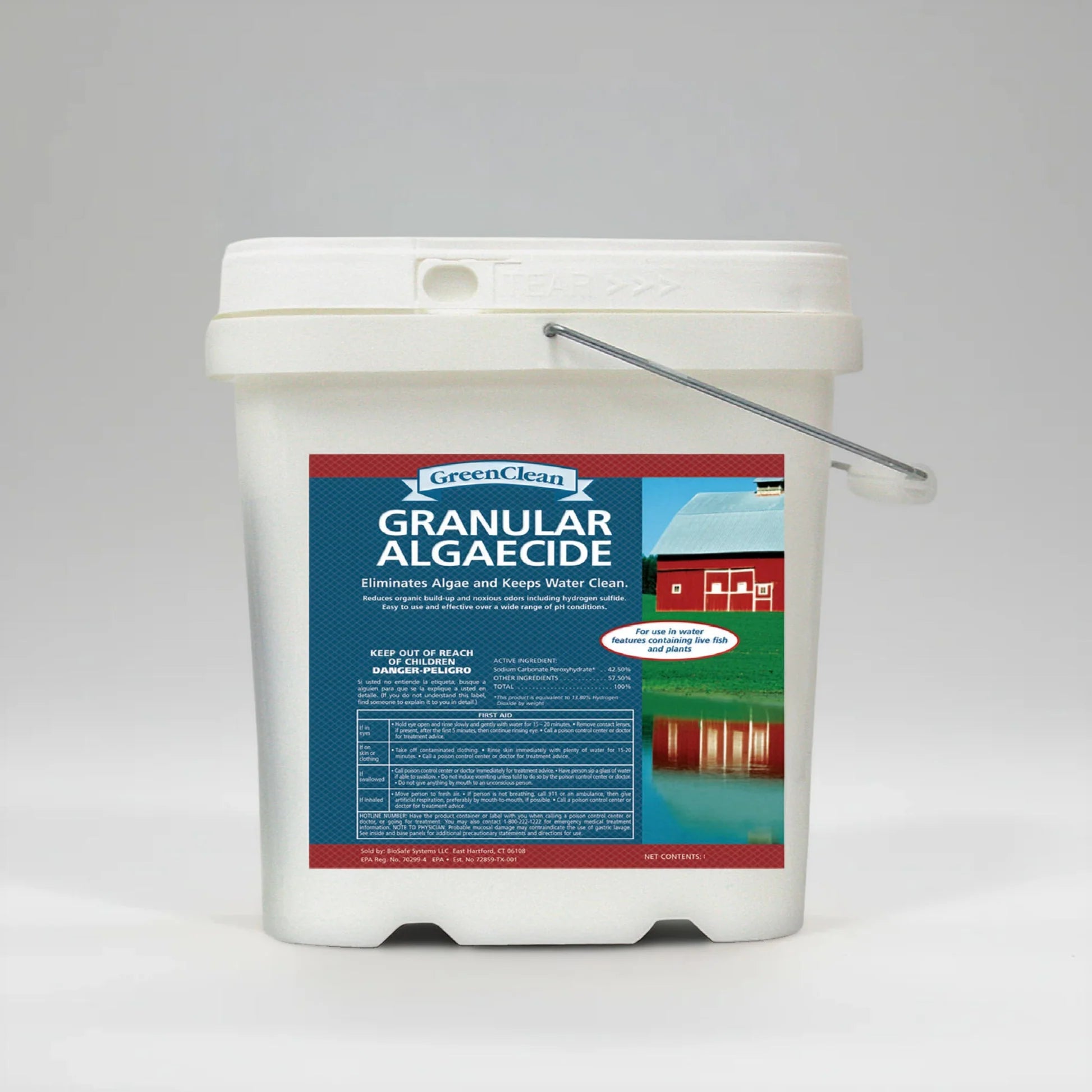 Outdoor Water Solutions 8 lb. Granular Green Clean Algaecide - Eco Algae Killer for Ponds