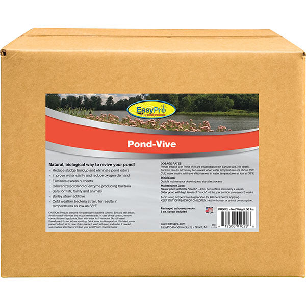 EasyPro Pond Vive Bacteria Bulk Loose Powder 50lb box